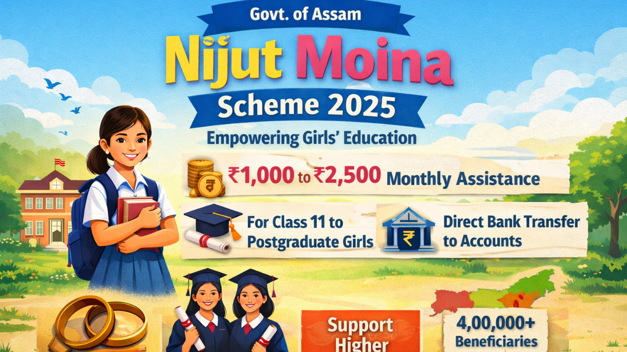 Nijut Moina 2025 Scheme: Click Here for Girl Education Empowerment Assam